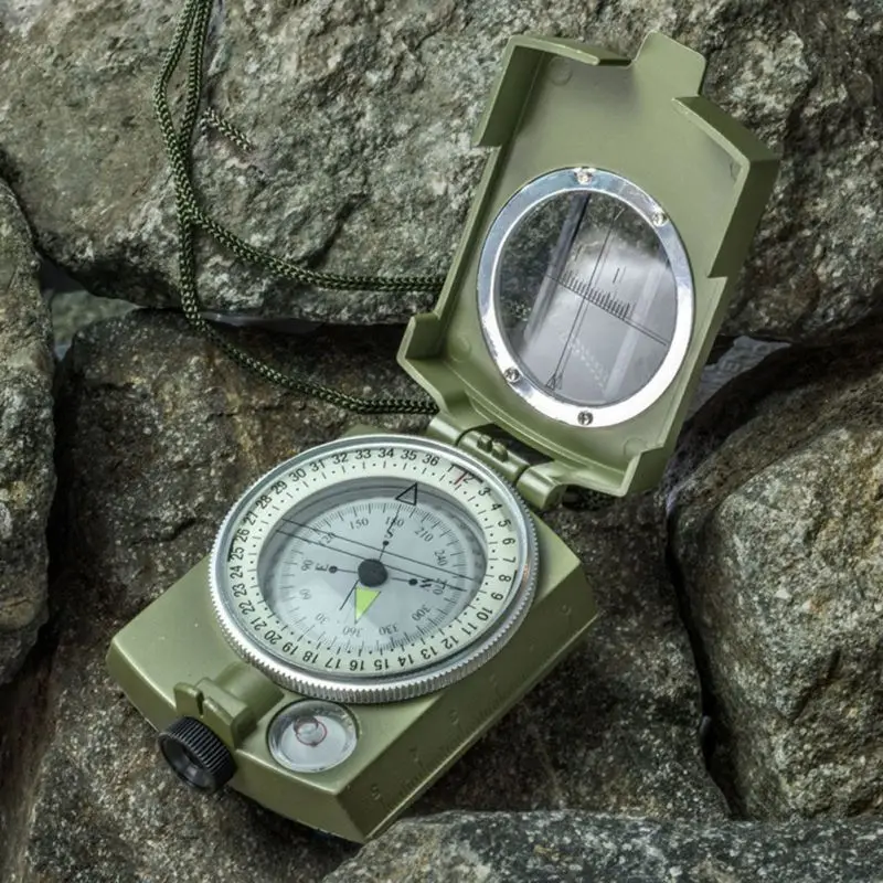 Naturehike Handheld Professional Mini Army Military Pointer Compass With Noctilucent Display For Outdoor Camp Hike Survival | Спорт и