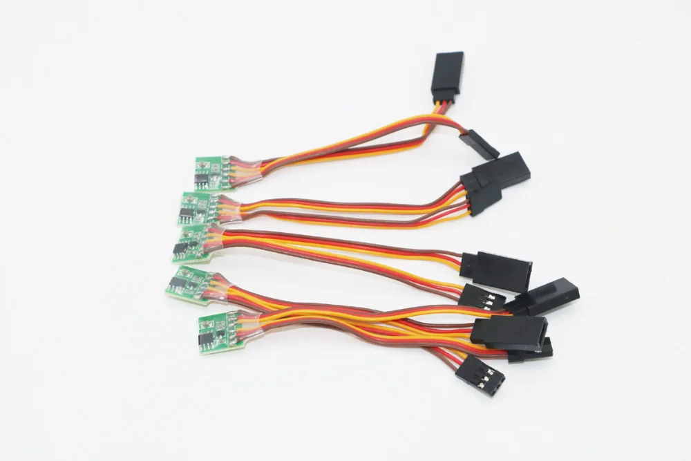 10 шт./лот универсальные 5~ 6 V сигнал сервопривода инвертор для Rc Servo дистанционный пульт управления для квадрокоптера Rc JR Futaba аэроплана Квадрокоптер V-Tail