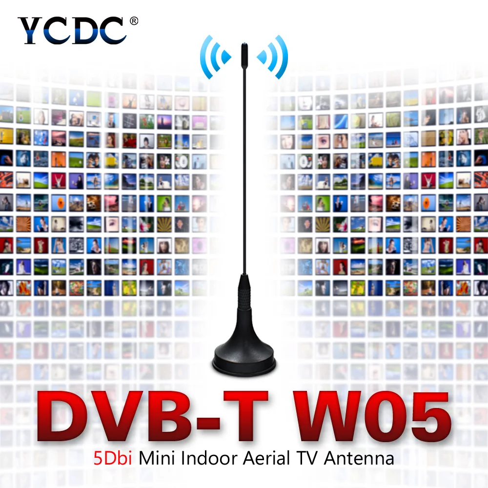 YCDC высокое качество 5dBi DVB T антенна цифрового телевидения антенны Freeview бустер