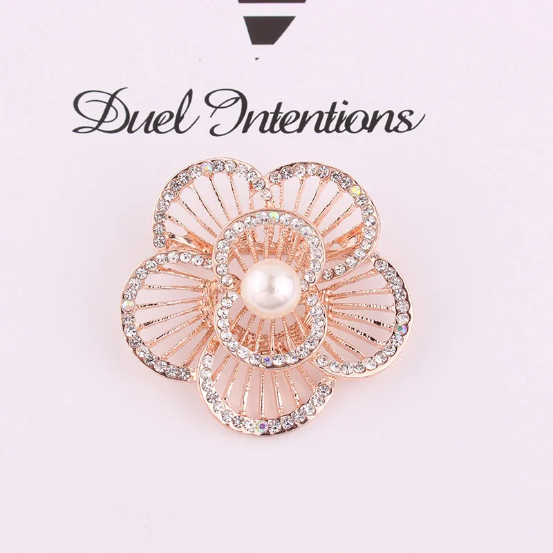 Женская Брошь с жемчугом TODOX стразы булавки высокого качества прозрачными белыми