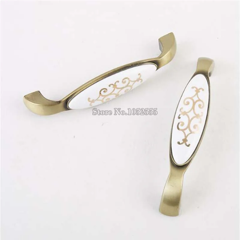 10 шт. керамические ручки для мебели в европейском стиле|handles and knobs|furniture handledresser