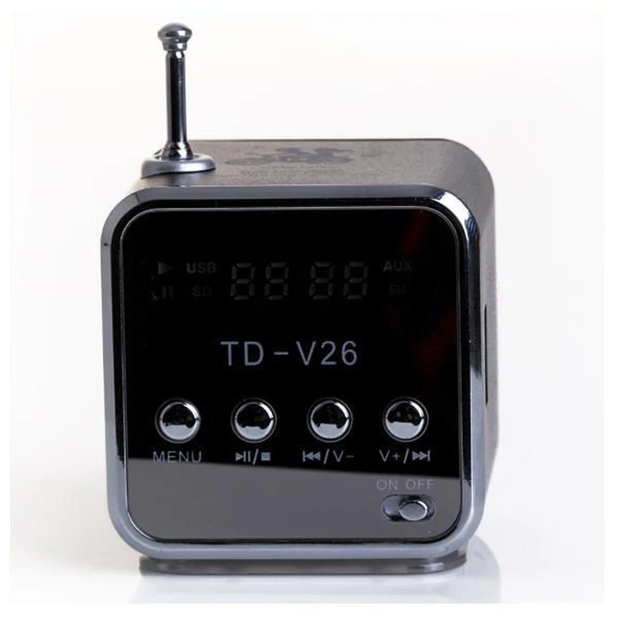 Портативная мини колонка FM радио MP3 музыкальный плеер звуковая коробка с