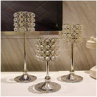 wedding crystal centerpiece wedding candle holder crystal candle stick party props 30pcslot