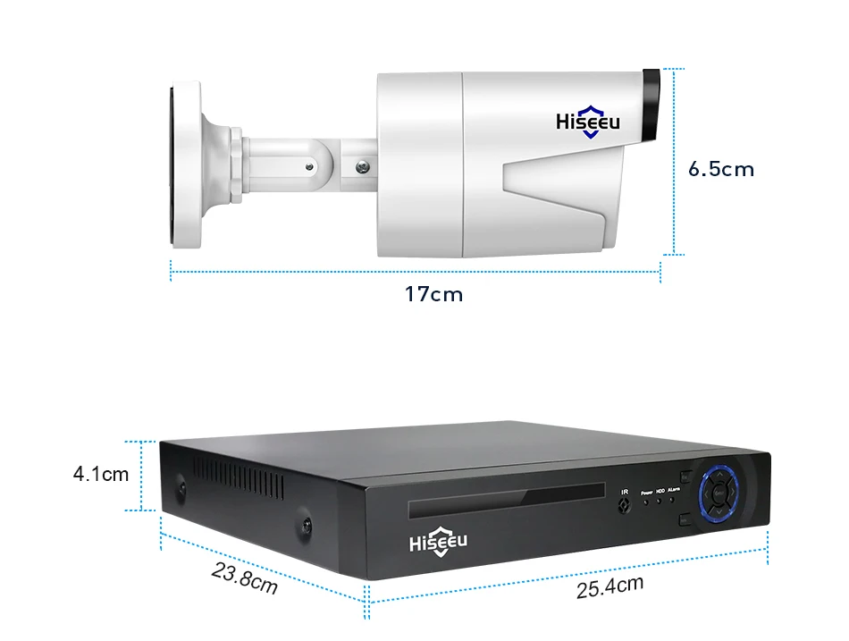 Hiseeu 8CH NVR 1080P POE CCTV камера система Комплект 2MP уличная Водонепроницаемая ip-камера POE Домашняя безопасность комплект видеонаблюдения