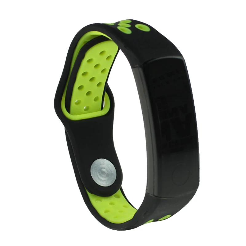 Дышащий силиконовый ремешок для huawei Honor 3 сменный смарт-часов двойной цвет