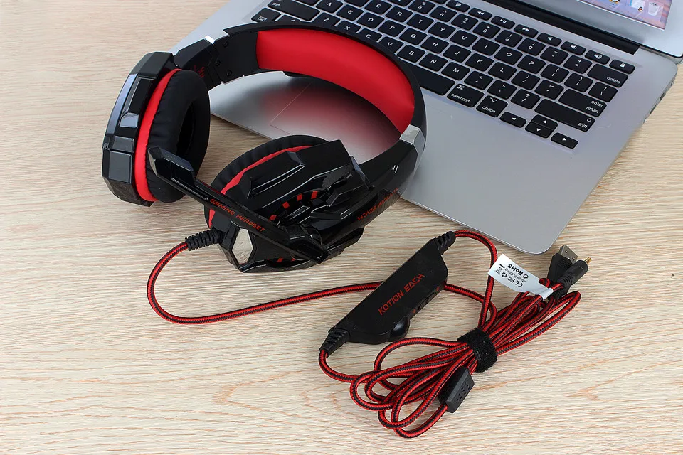 KOTION EACH G2000 G9000 G4000 стерео игровая гарнитура большой ПК для компьютера с микрофоном светодиодный светильник глубокий бас геймерские наушники