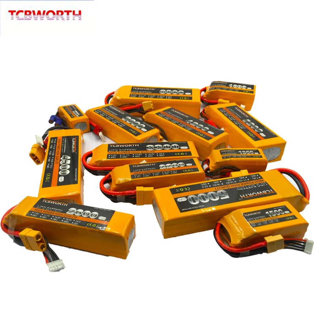 RC Lipo аккумулятор 4S 14,8 V 900mAh 1200mAh 2800mAh 3800mAh 4500mAh 5000mAh 25C 35C 60C для радиоуправляемый самолет, Квадрокоптер для автомобиля 4S RC батарея LiPo