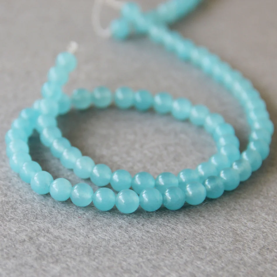 

Fashion 6mm Amazon Round Loose Beads parts Accessories DIY gift Girl Women Manual Jewelry making design wholesale 2pc/lot 15''