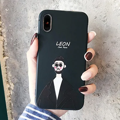 Leon Glamphone чехол профессиональных killerphone чехол для iphone11 11Pro/Макс XS Max XS XR 7/8 Plus/6/6 S Plus Мягкий чехол пара чехол s - Цвет: Leon