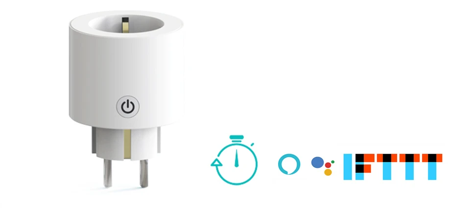 Wi-Fi умная розетка Мощность Plug Универсальный ЕС Стандартный Outlet работы с Amazon Alexa и Google дома для Умный дом