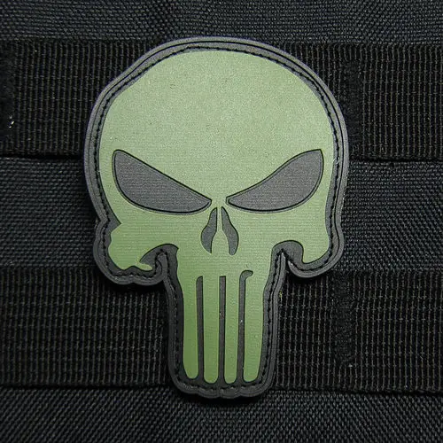 Печать команда 6 череп моральный 3D ПВХ патч PB516|3d pvc patch|patches patchespatch 3d |