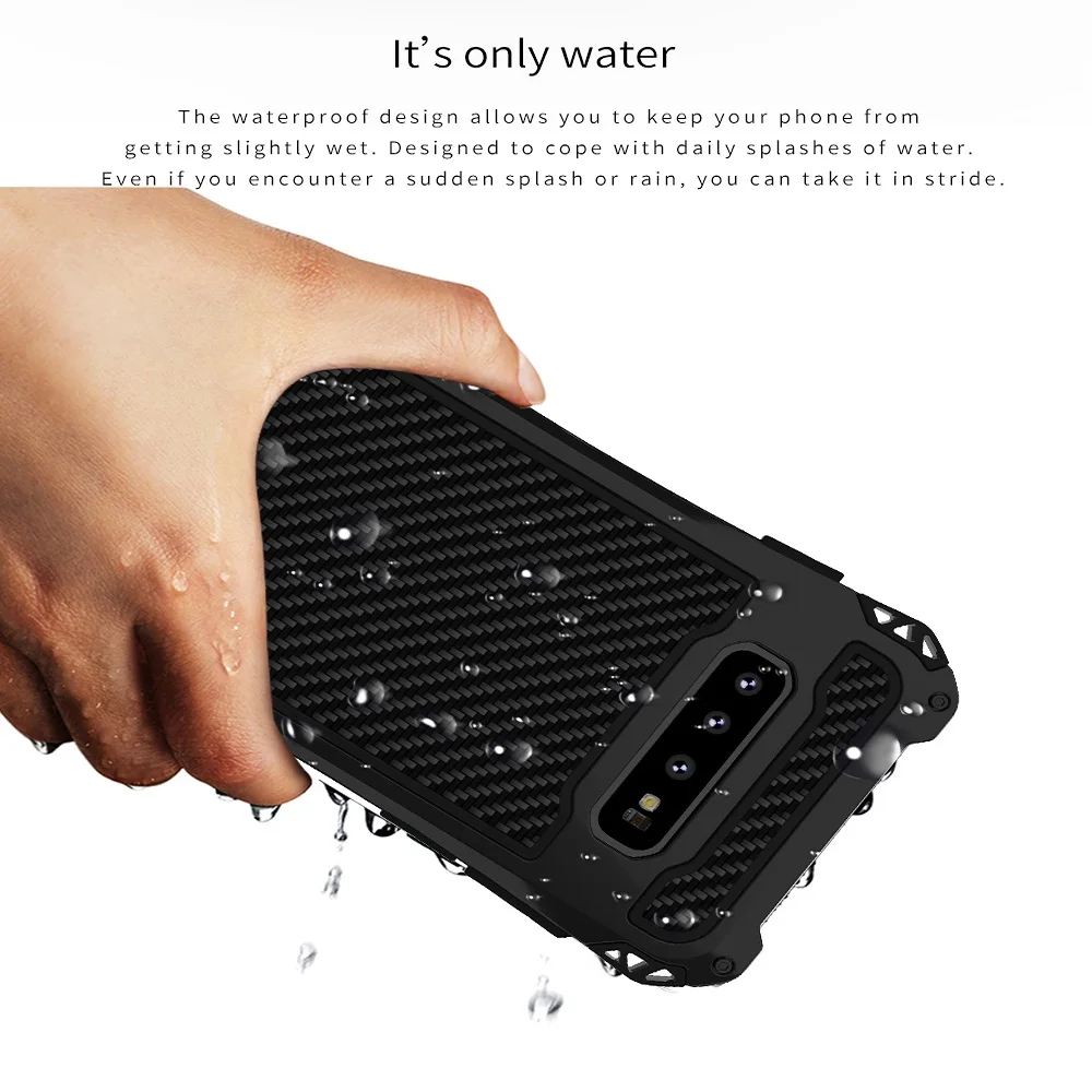 Бренд Водонепроницаемый противоударный углеродного волокна Gorilla закаленное