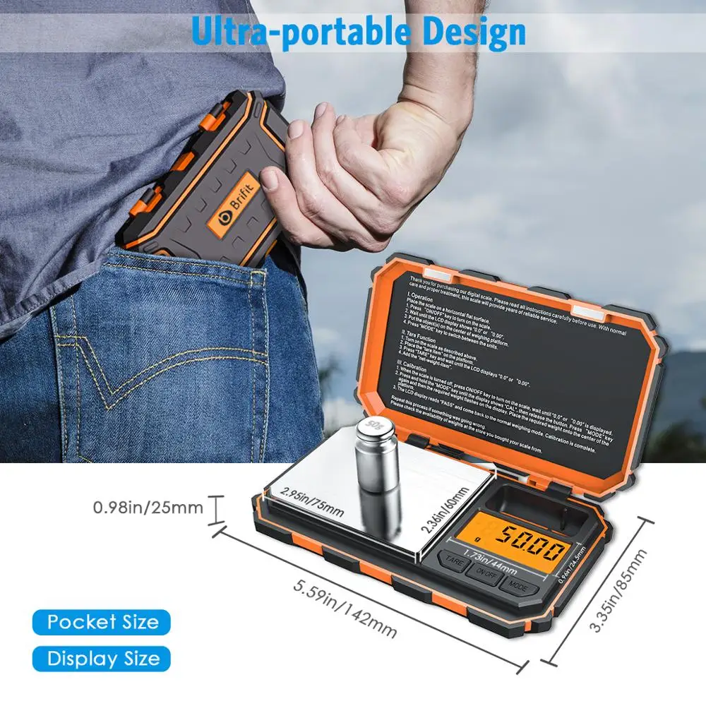 200g/0,01g Digital de cocina escala Mini port&aacute;til balanzas electr&oacute;nicas comida herramienta de medici&oacute;n Escala de alimentos peso bolsillo Cocina las escalas-4