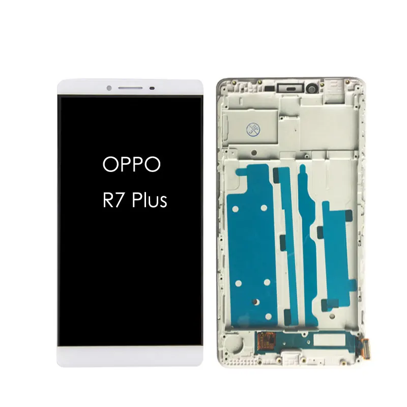 Для OPPO R7 Plus R7P ЖК дисплей сенсорный экран дигитайзер с передней крышкой рамка