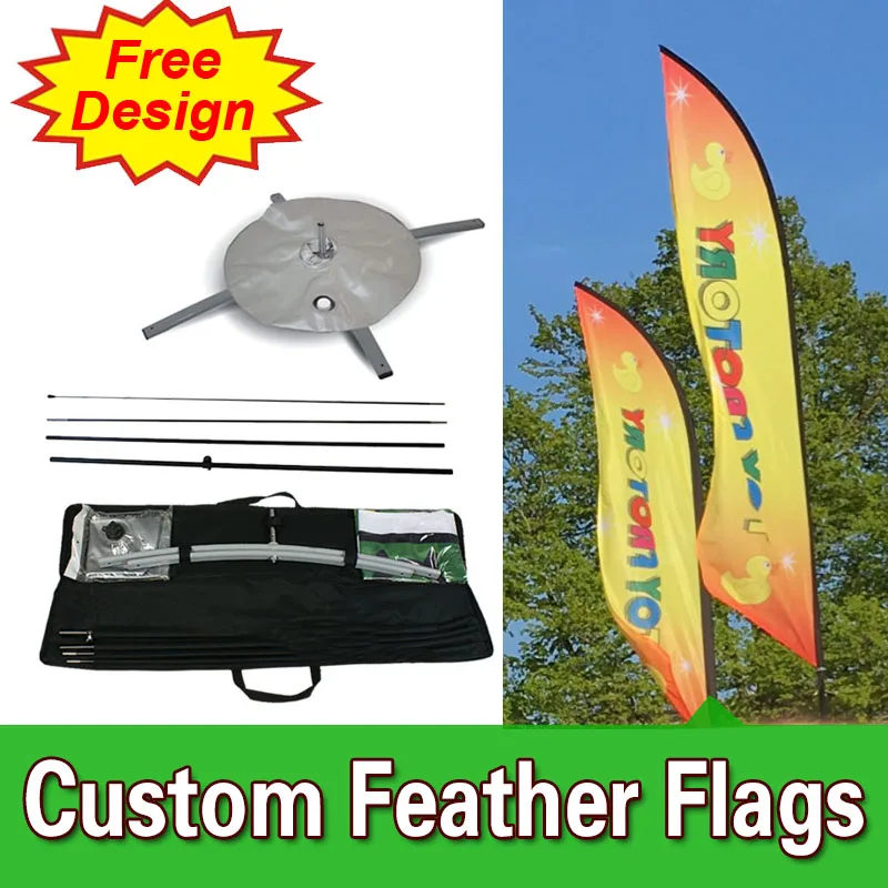 

Free Design Free Shipping Double Sided Cross Base Feather Flag Banners Signs Advertising Feather Flag Nation Tall Flags
