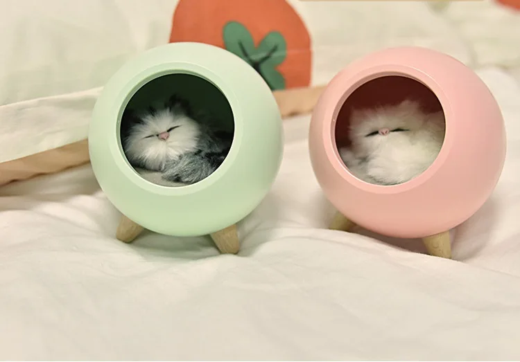 Светодиодный светильник для кошек USB сенсорный Ночной светильник bionic cat умное затемнение атмосферная лампа для гостиной спальни декоративные лампы подарок на праздник