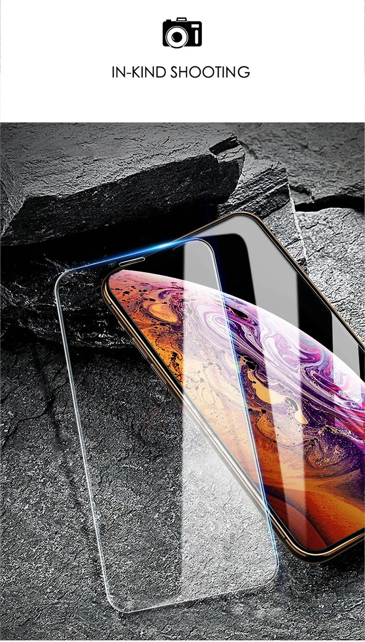 Закаленное стекло ATE 10 шт. для iPhone X XS MAX XR 5 5S SE 5c Защитная пленка для экрана для iPhone 6 6s 7 8 Plus защита стекла