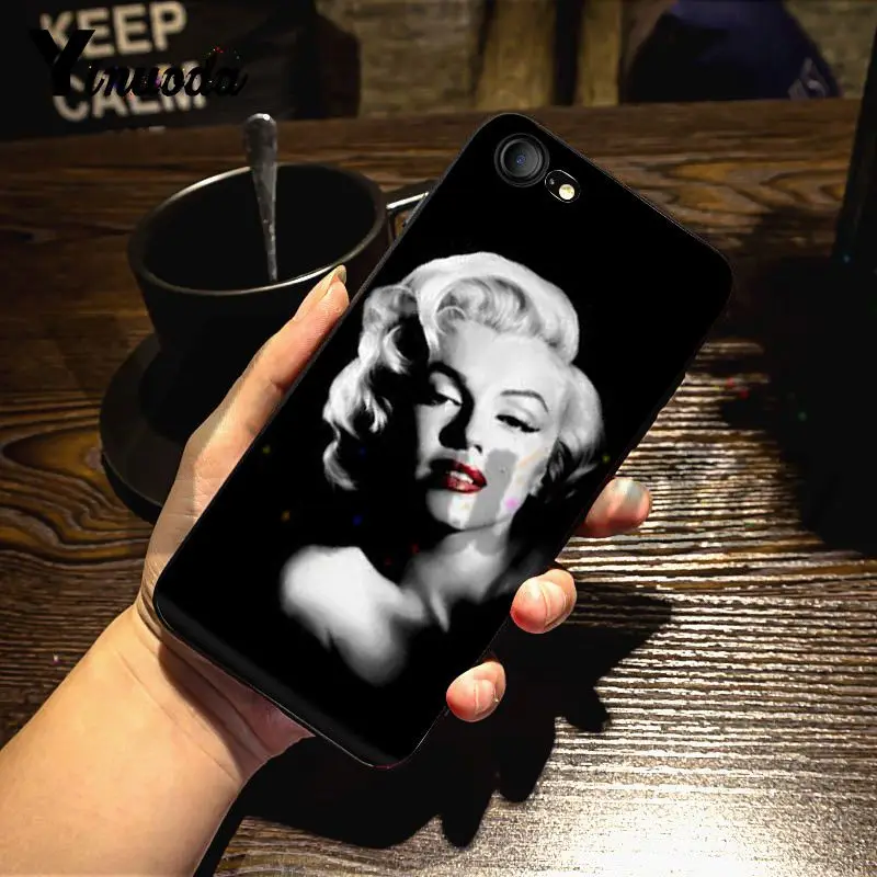 Yinuoda For iphone 7 6 X Case Marilyn Monroe Lovely Soft Silicon Phone Accessories for iPhone 6S 8 Plus 5 5S SE 5C | Мобильные
