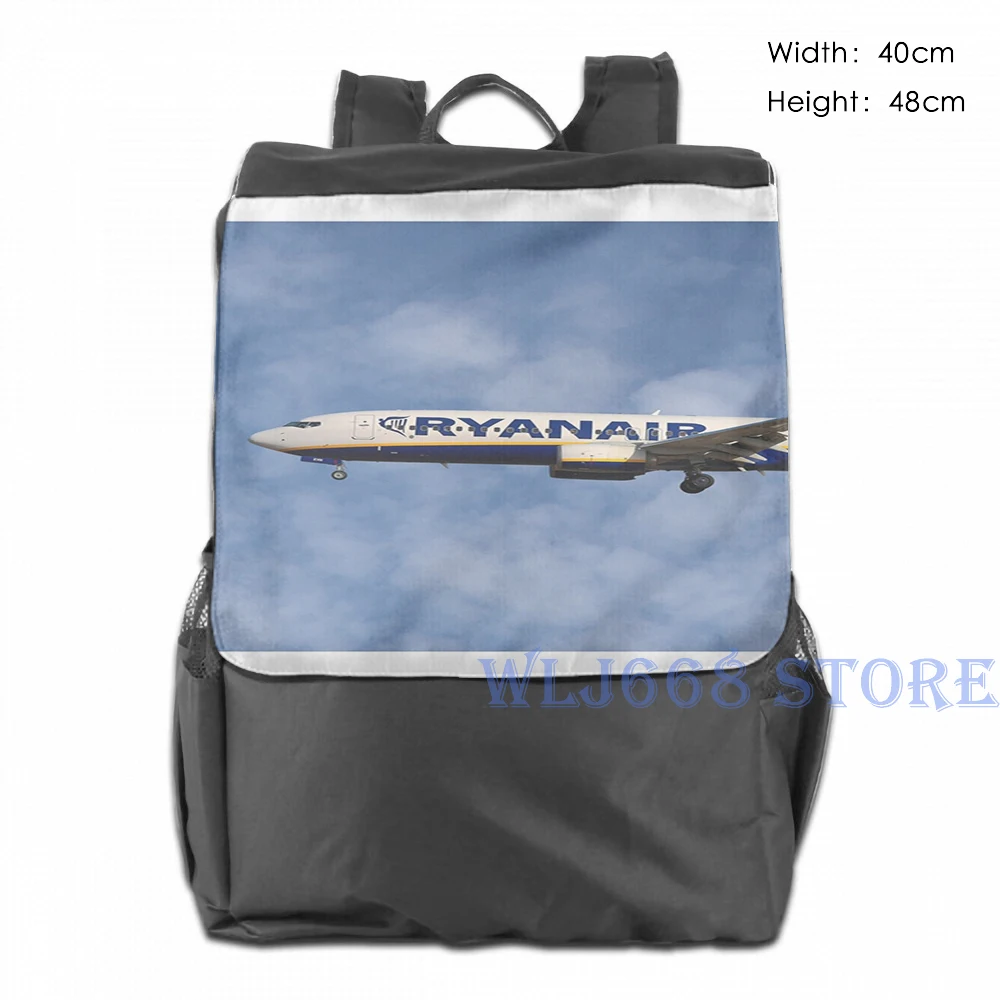 Забавные сумки через плечо с графическим принтом для женщин Ryanair Boeing 737 8AS (2)