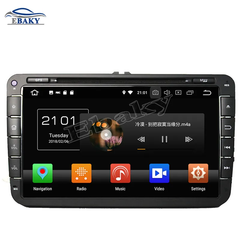 2din 4 Гб ОЗУ Восьмиядерный Android 9 0 автомобильный DVD gps для VW