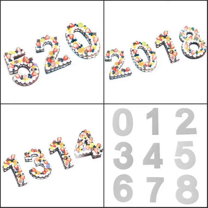 9 шт./компл. пластиковые формы для тортов с алфавитным номером инструменты