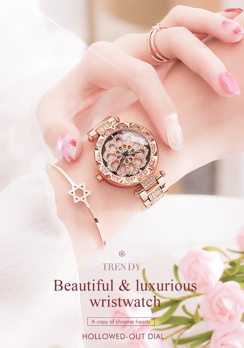 Роскошные relojes Фиолетовый китайский бренд пользовательские женские часы с бриллиантамы кварцевые наручные женские часы