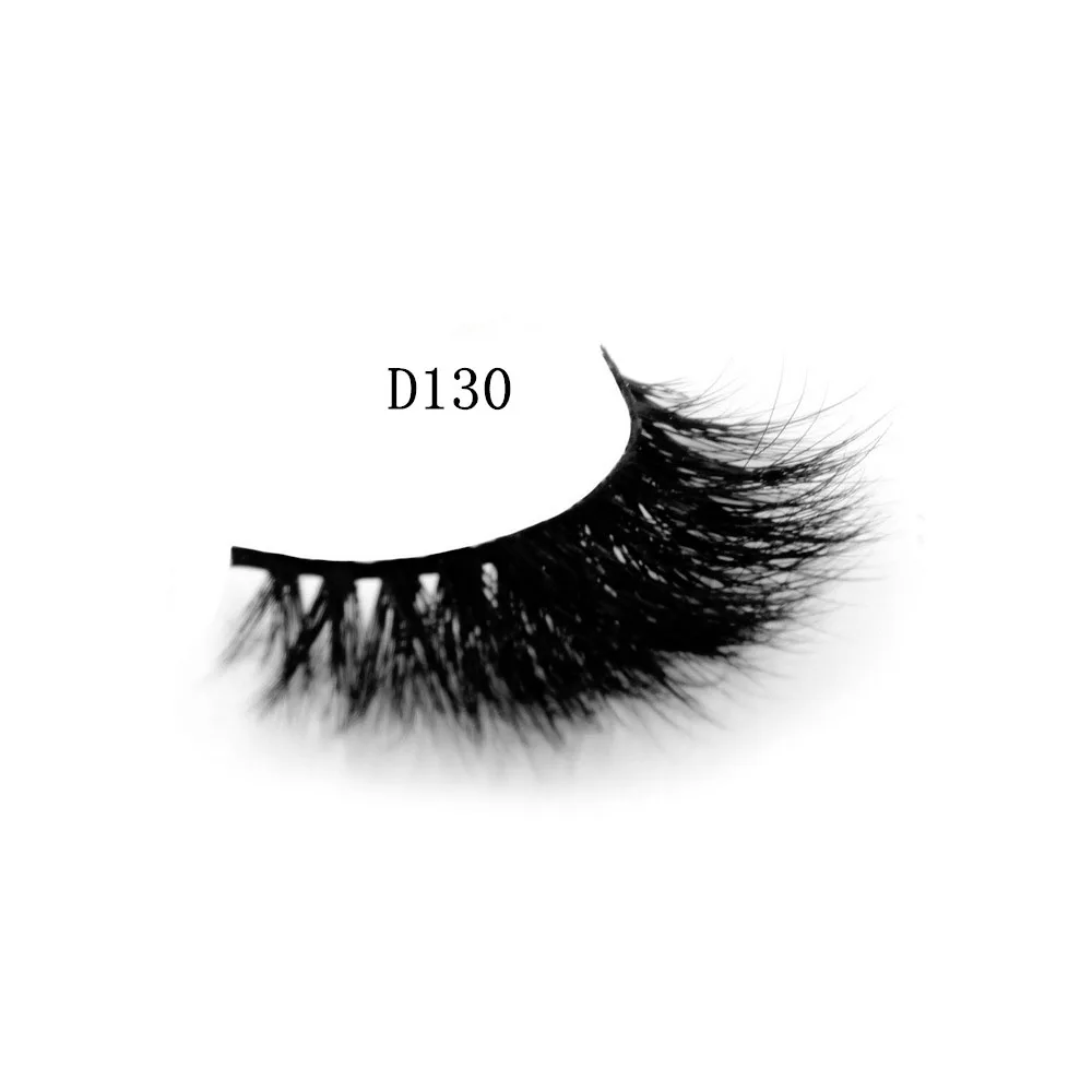 

Popular Big Eyes Make-up Tools New 1 Pair Mink Hair Natural Long Thick Messy Crisscross Curling Hand-made False Eyelashes D130
