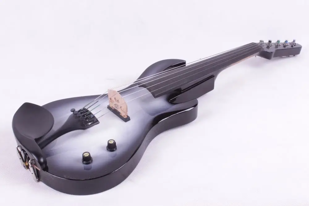 5 струн электрическая скрипка новая 4/4 форма пламени гитара твердая древесина