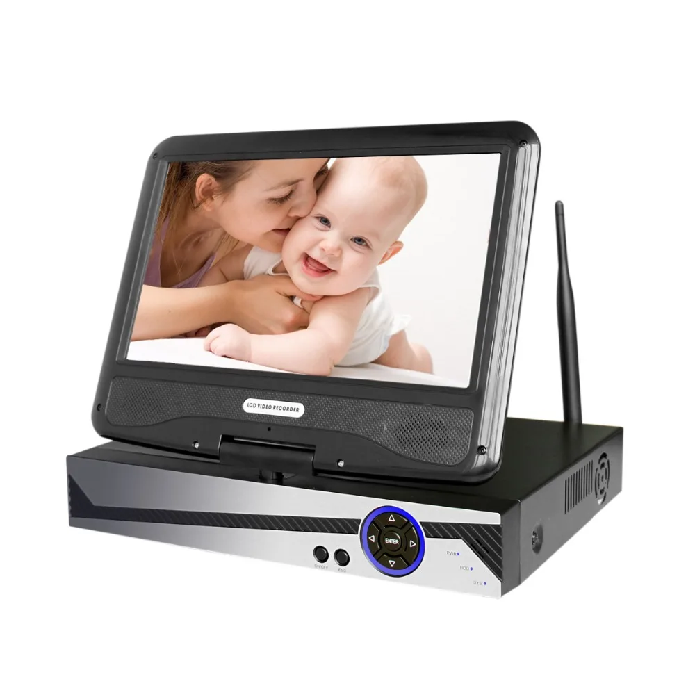 Беспроводная система наблюдения сеть 10 1 &quotЖК-монитор NVR рекордер Wifi Набор 8CH 1080P HD