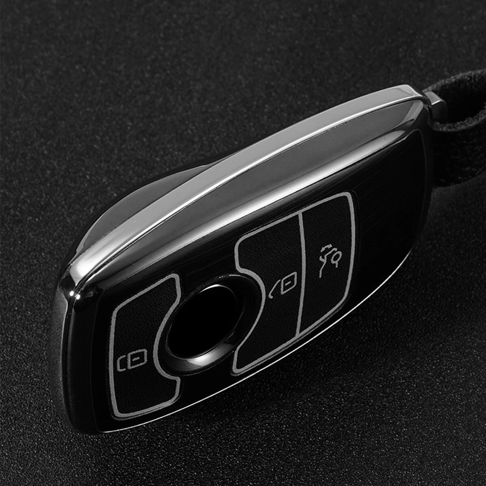 Fluorescence Car Key Case Cover Bag Shell Remote for Mercedes Benz C Class W205 C200 C180 C260 C300 E W213 E200 E300 E320 | Автомобили и