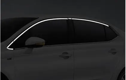 Lsrtw2017 304 нержавеющая сталь окна автомобиля планки для citroen c4 2012 2013 - Название цвета: 10 pcs trims