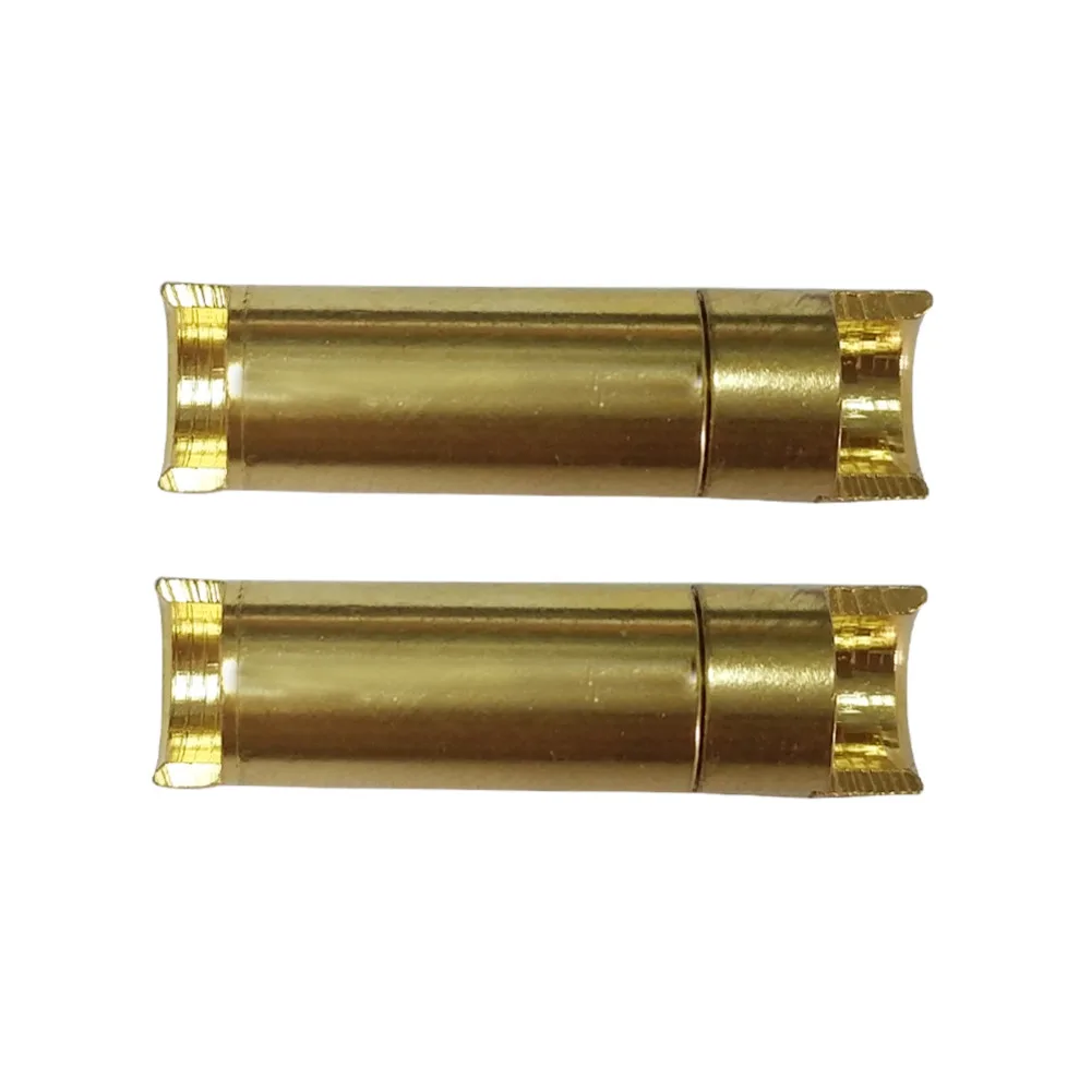 100 pairs Bullet Connector Plug 2.0/3.0/3.5/4.0/5.5/6.0/6.5mm Battery Connector Green Gold Plated Stereo Plug Banana Head