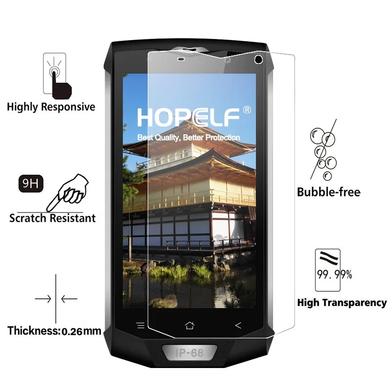2 шт. HOPELF закаленное стекло для Blackview BV8000 Pro Защитная пленка для телефона для Blackview BV8000 Pro закаленное стекло