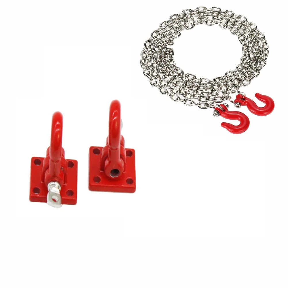 1/10 аксессуары для радиоуправляемых гусеничных автомобилей крючки и цепь прицепа