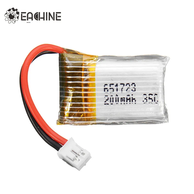 Eachine E010 E010C E011 E011C E013 Квадрокоптер с дистанционным управлением Lipo Батарея 3 7 V 200