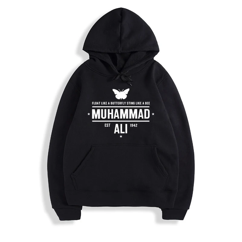 Мужские толстовки с капюшоном Muhammad Ali хлопковые Moleton Masculino Спортивная весенняя