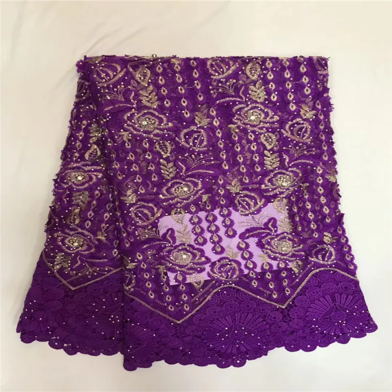 Hot selling african cord lace fabric with stones 2018 new style high quality net for wedding dress ZQ56B-2 | Дом и сад