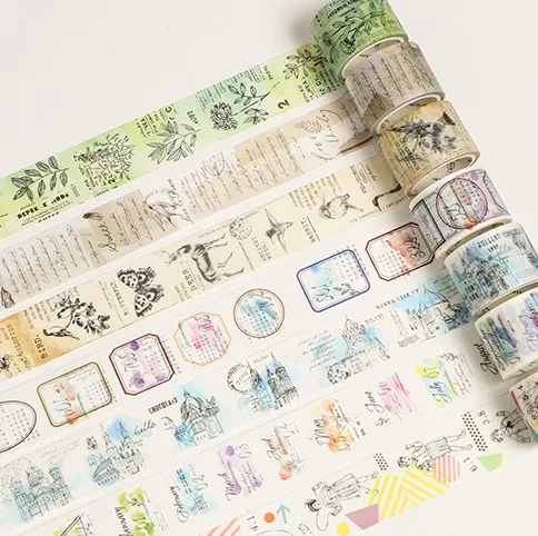 Полоска времени декоративная Маскировочная лента Washi DIY для скрапбукинга Офисная