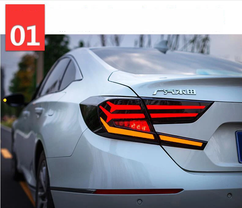 Автомобильный Стайлинг задний фонарь для Honda Accord задние фонари светодиодная сигнальная лампа чехол для Honda Accord задний фонарь светодиодный задние фонари