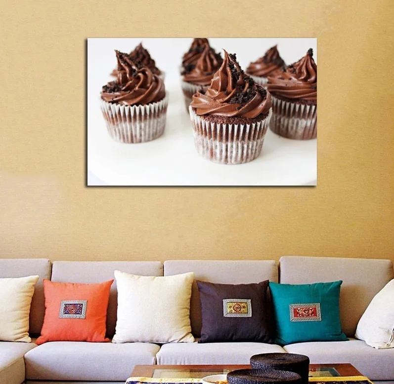 Фото Шоколадный Торт Современная Настенная живопись десерт плакат HD печать ресторана