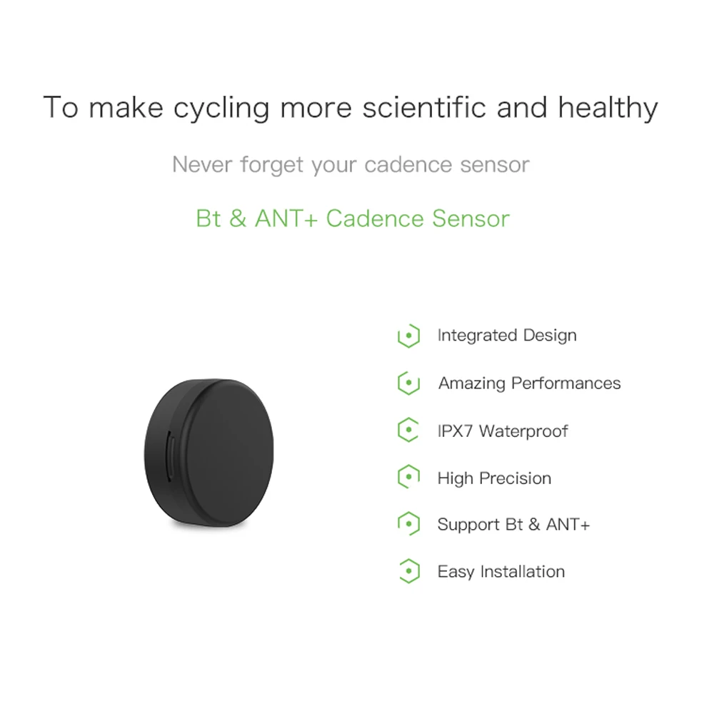 Беспроводной Bluetooth и ANT + Датчик частоты вращения педалей велосипеда CYCPLUS IPX7 4g