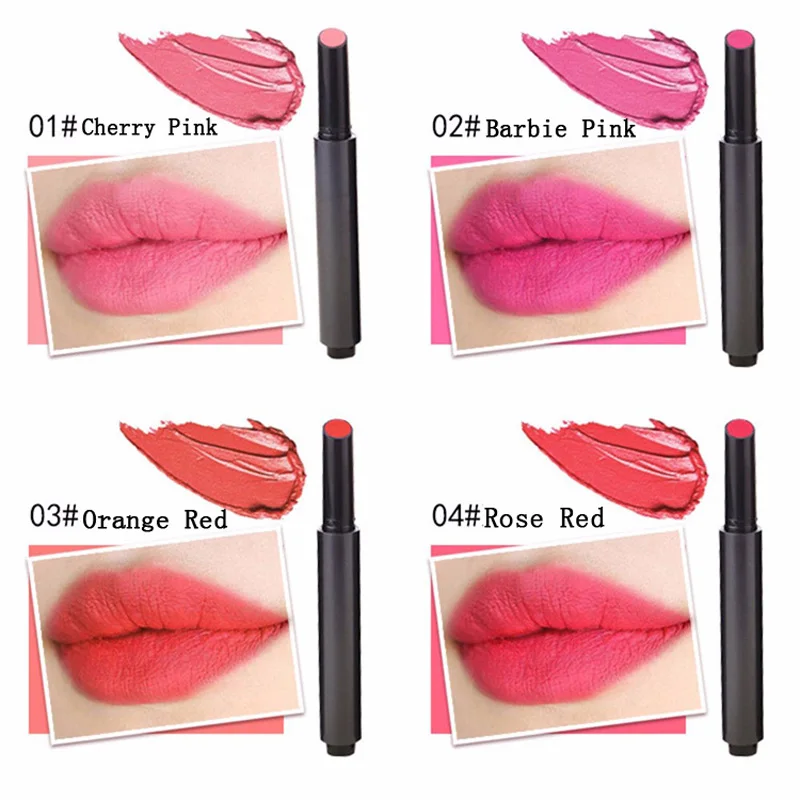 Матовая помада Водонепроницаемый Бархат Помада для губ Карандаш Batom Пресс