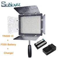 yongnuo yn300 iii yn 300 lil 3200k 5500k pro led video light np f550 battery charger for sony canon nikon camera dc camcorder