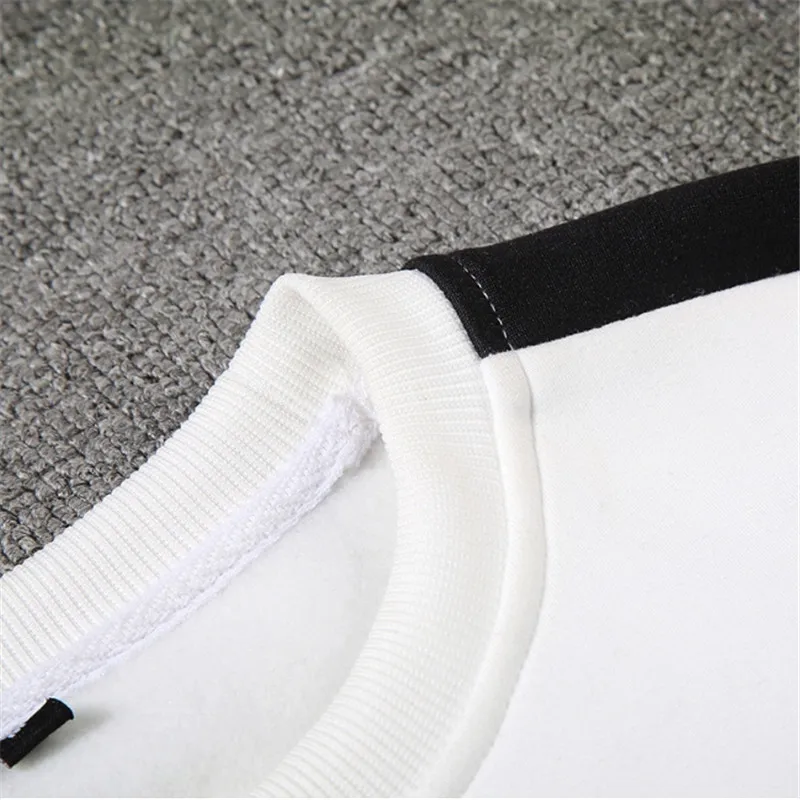 Свитшот мужской с длинным рукавом удобный пуловер в стиле пэчворк круглым