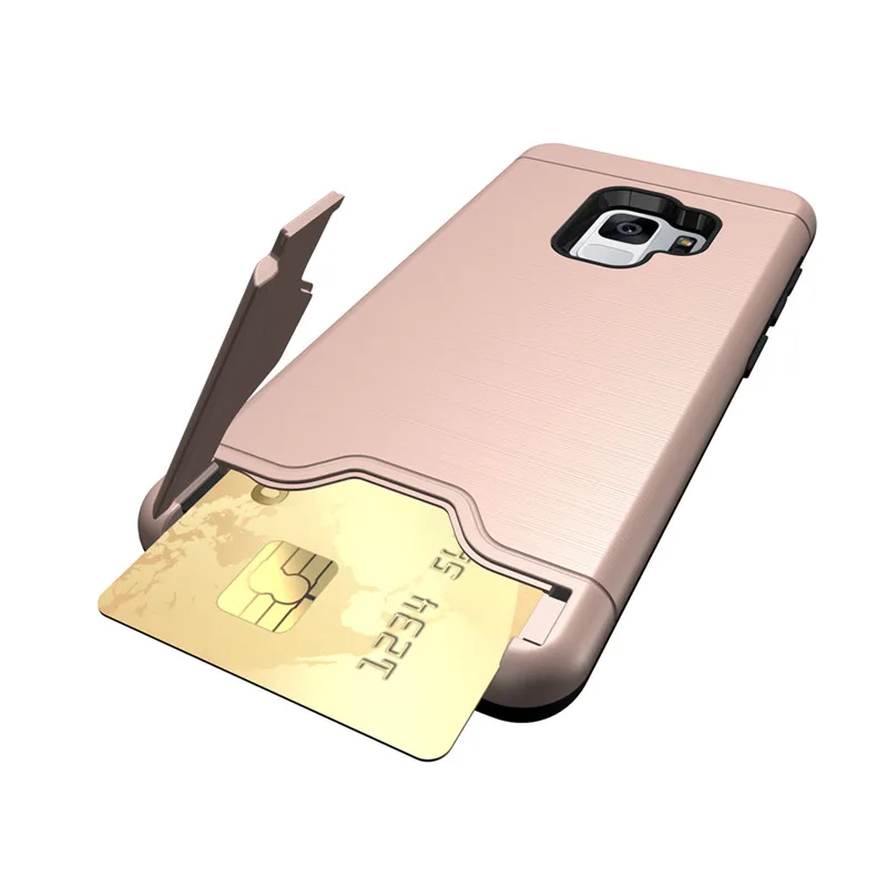 Роскошные Тонкий Гибридный кредитной карты бумажник чехол для LG G6 samsung Galaxy S9/S9 Plus