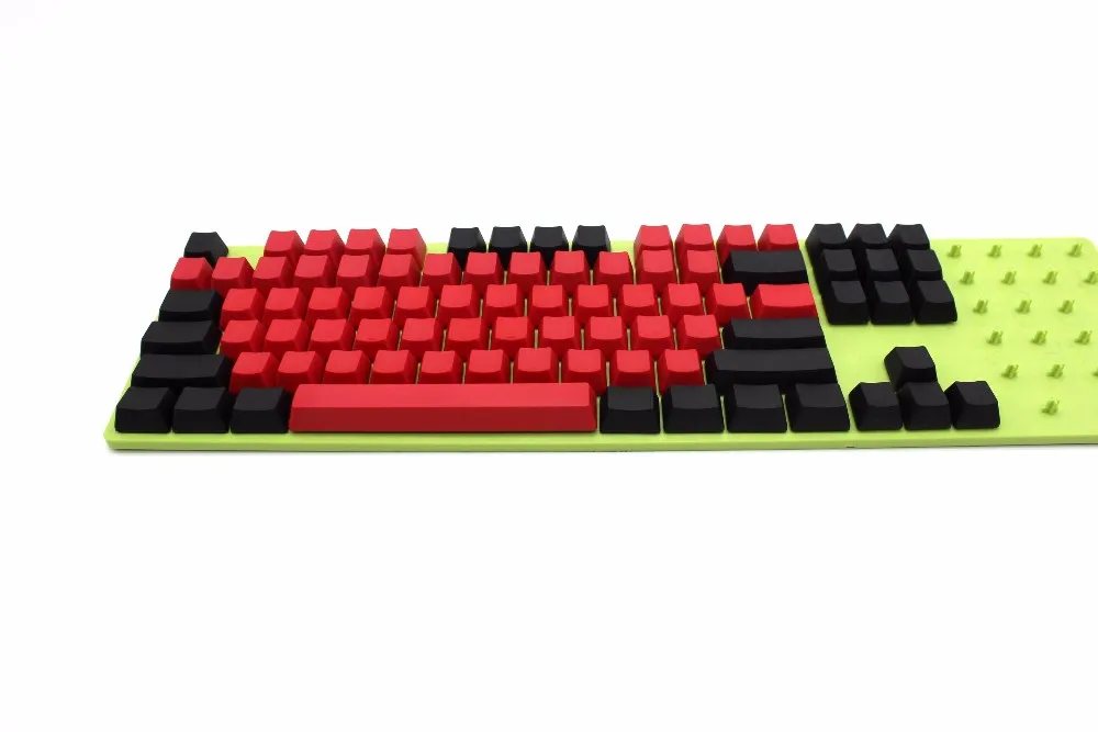 YMDK 104 87 61 смешанный красный черный PBT OEM профиль Keycap для 104 TKL 60% MX переключатели Механическая игровая клавиатура