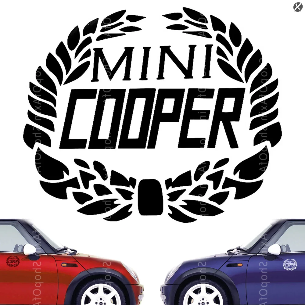 Laurel wreath графические наклейки deca 2 цвета черный и для mini cooper|stickers stickers|stickers colorsstickers