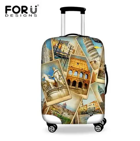 HA0101 FORUDESIGNS/модный защитный чехол для багажа с принтом, эластичный Водонепроницаемый чехол для костюма, чехлы для 18-28 костюмов, чехол, аксессуары для путешествий - Цвет: HA0101