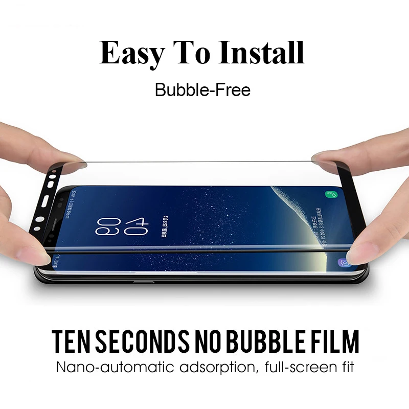 Защитное стекло для samsung s8 plus note 8 закаленное 3d изогнутое 8s 8note note8 полное покрытие