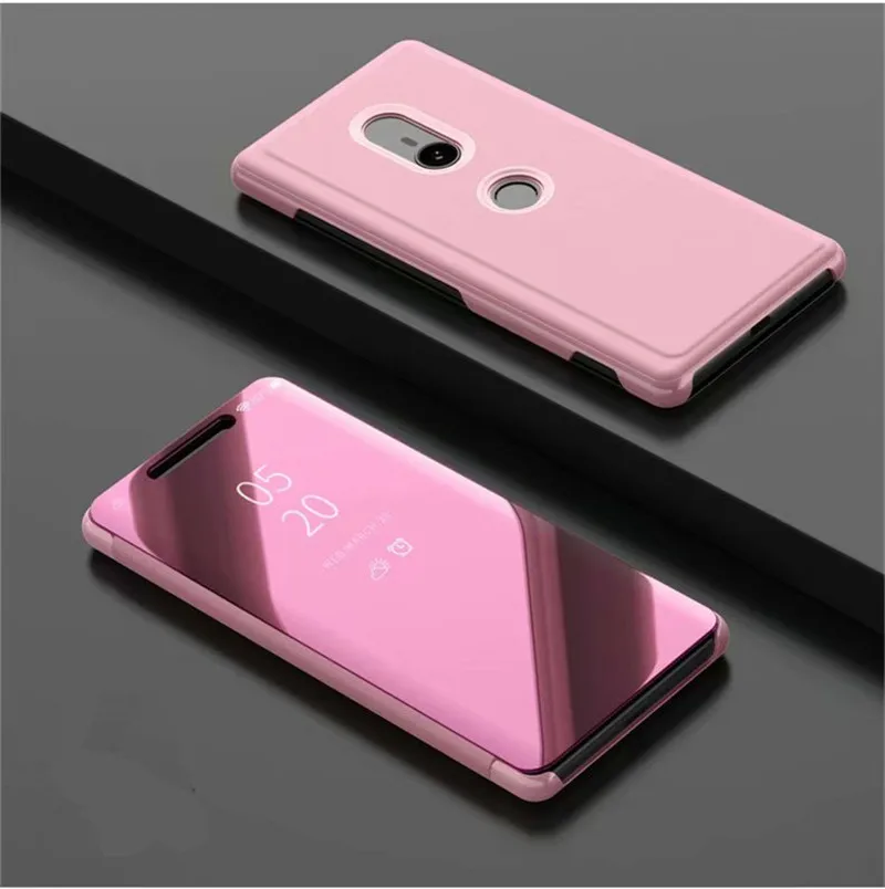 ZEALLION чехол для sony Xperia XZ3 чехол зеркальный Флип Прозрачный кожаный чехол для телефона